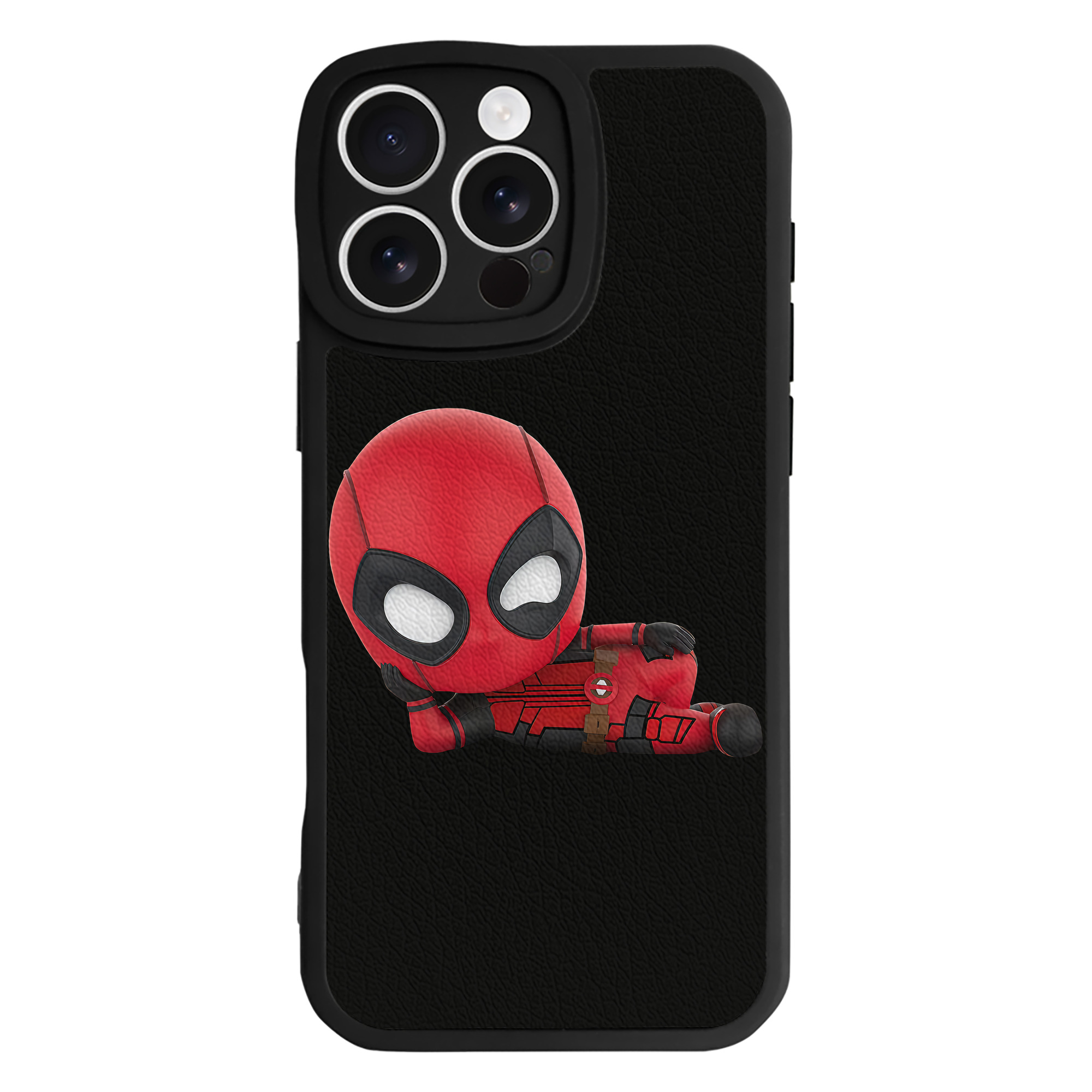（画像用） Deadpool デッドプール 【iPhone 16シリーズ対応】シリコンスマホケース（レザー調） 材質：シリコン